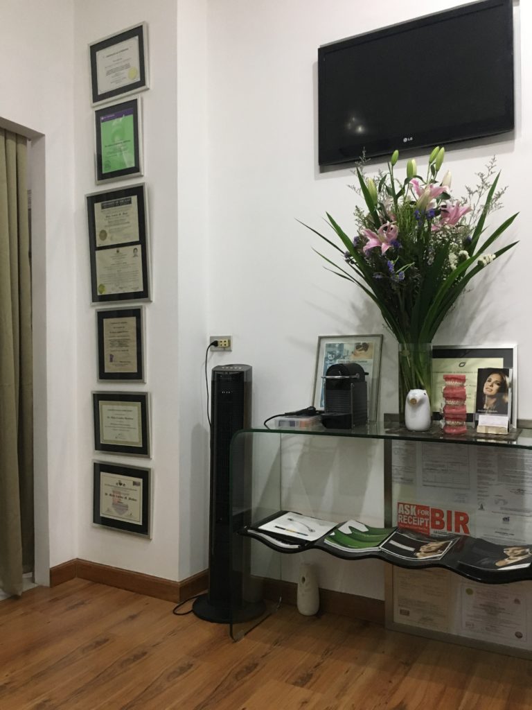 the waiting area of our dental office